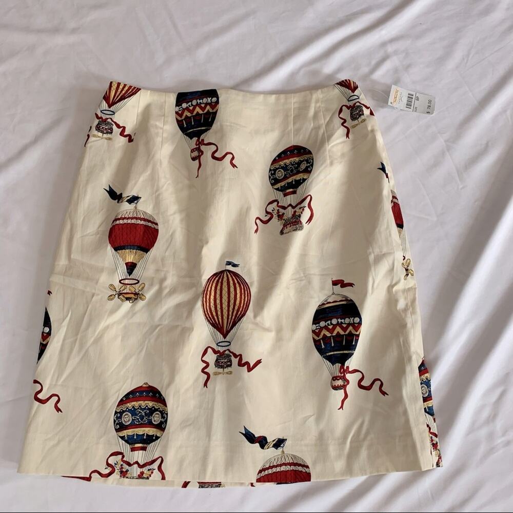 Vintage Talbots Hot Air Balloon Mini Skirt NWT